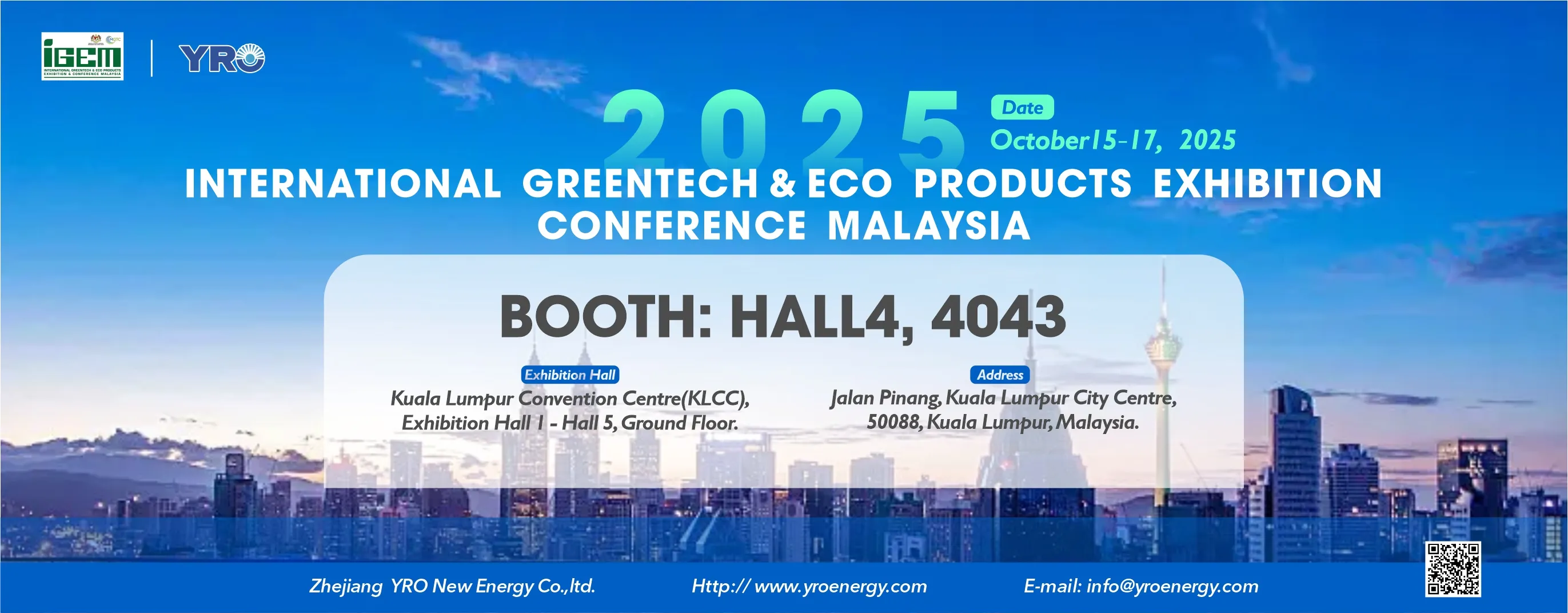 Treffen Sie sich am 15. Oktober auf der Ausstellung in Malaysia