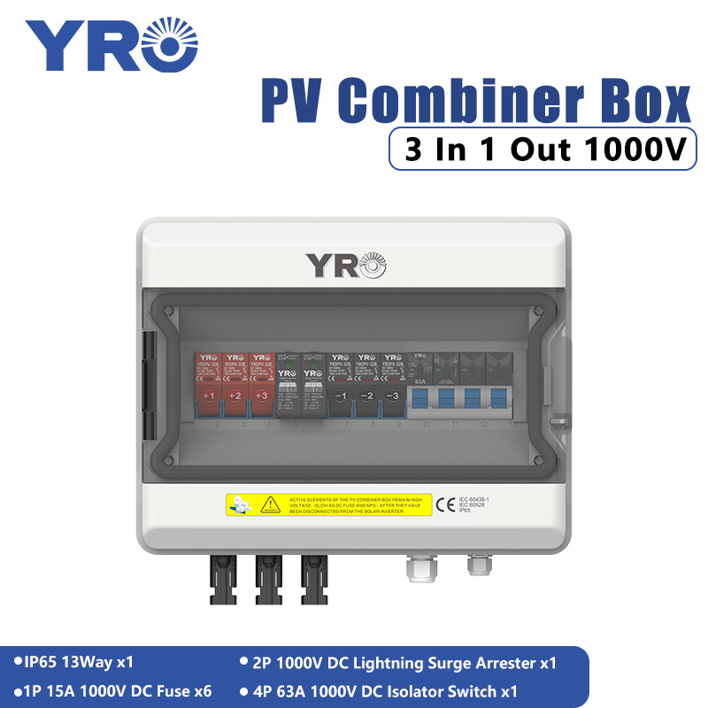 3 In 1 Out 1000 V DC Solarverteilerkasten
