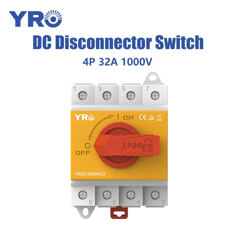 4p 32A 1000V DC -Trennschalter Schalter