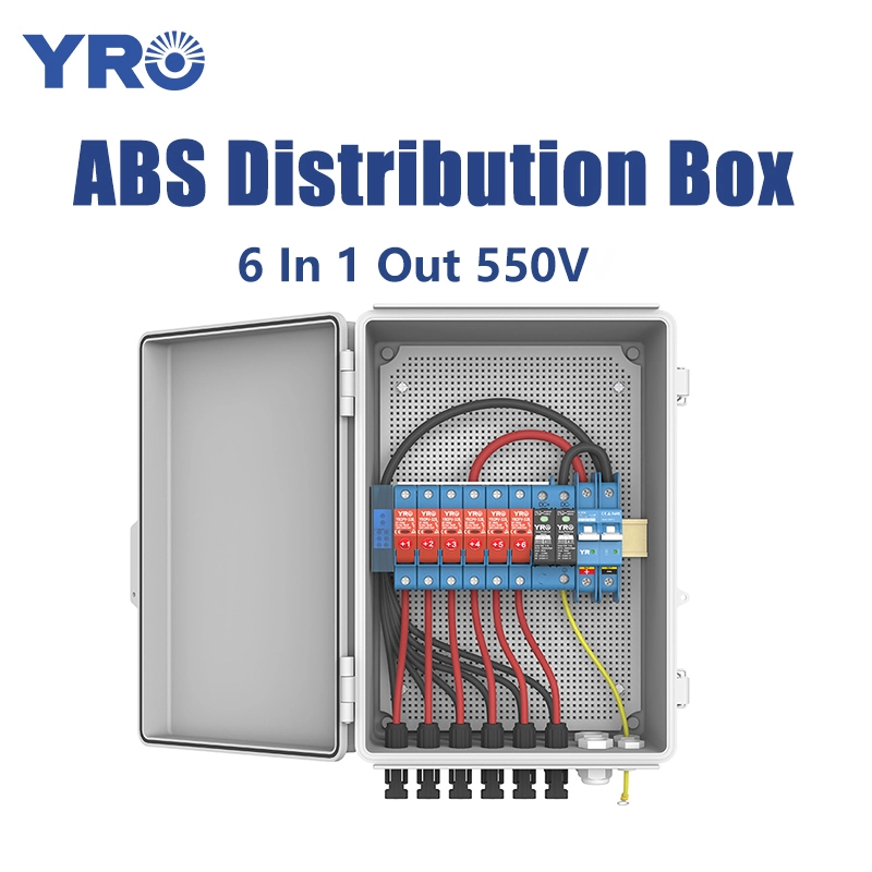 6 in 1 Out 550 V DC ABS -Verteilungsbox