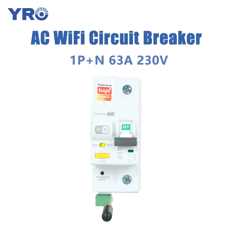 63A 1p N 230 V WiFi AC -Leistungsschalter