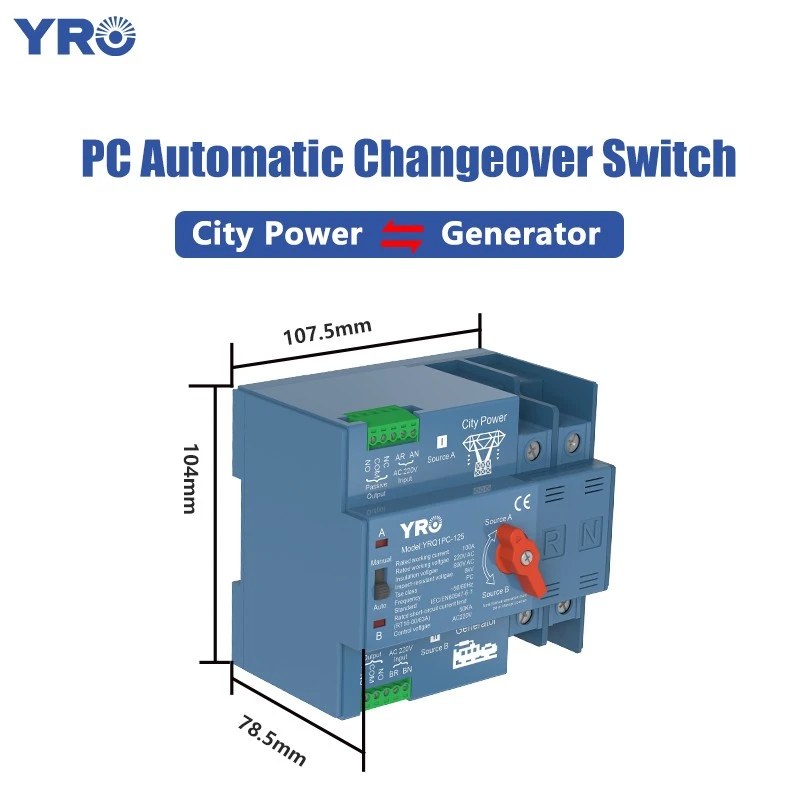 2p 125a 220v Generator Type Pc Ats